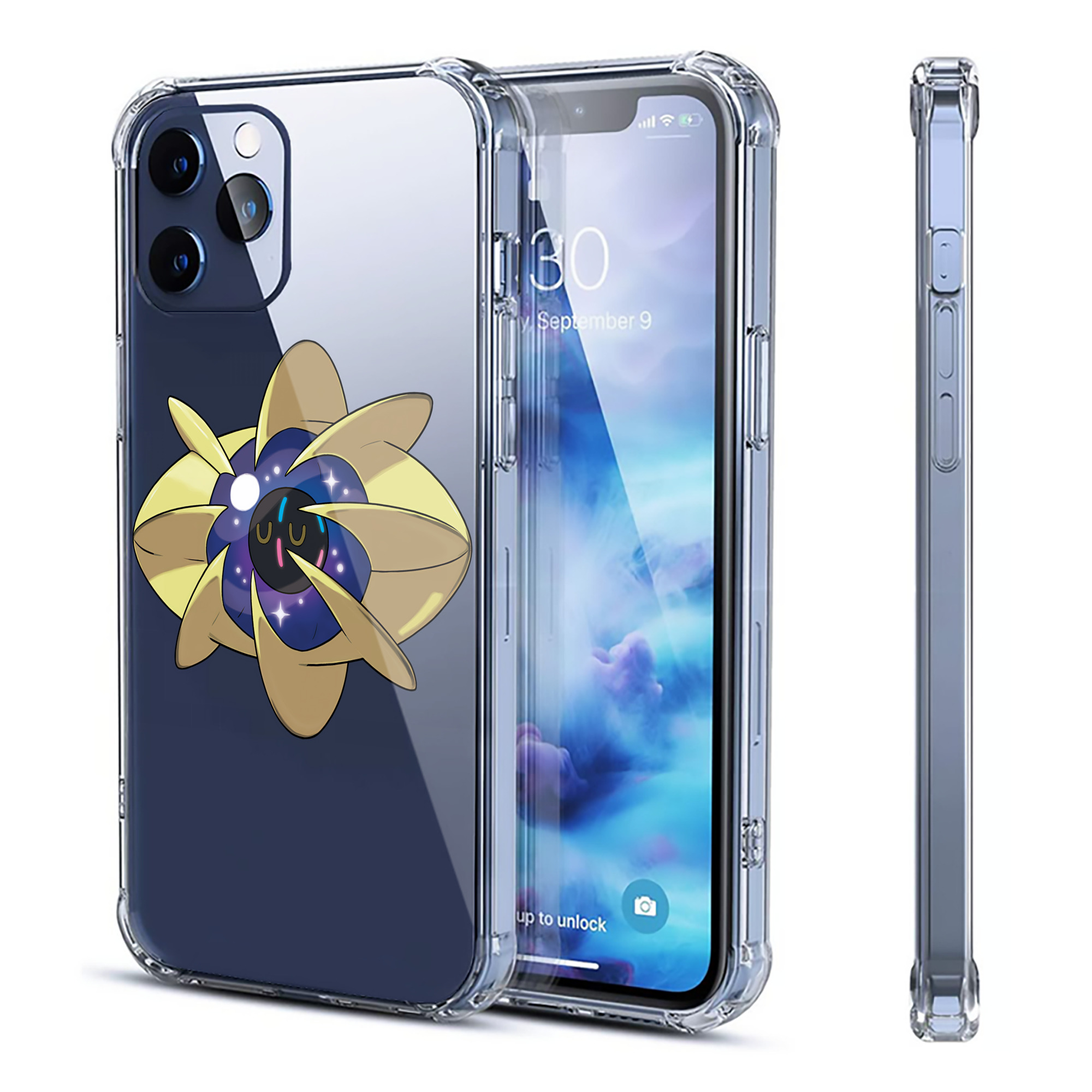 （画像用） ポケットモンスター Pokémon 【iPhone 12シリーズ対応】透明スマホケース（クリアソフトケース）